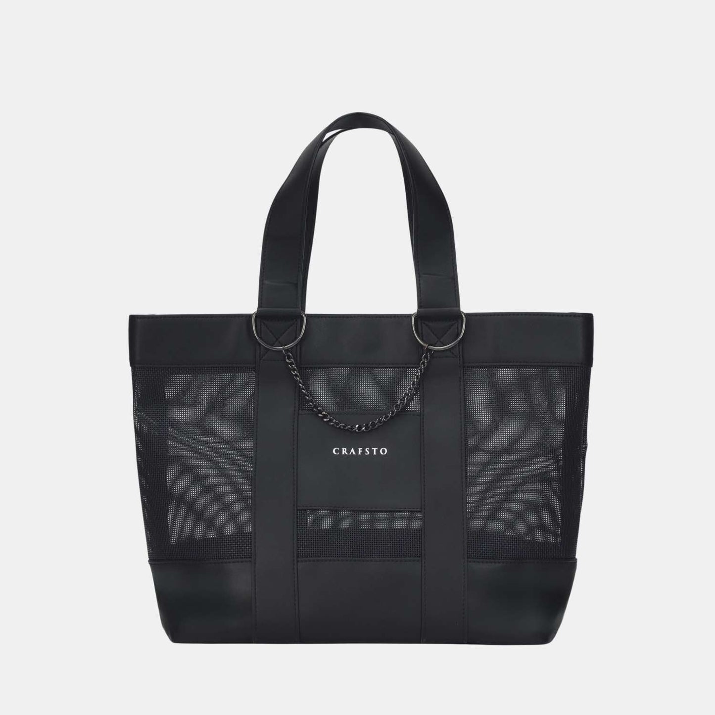 メッシュ×Desserto サボテンレザーリゾートバッグ