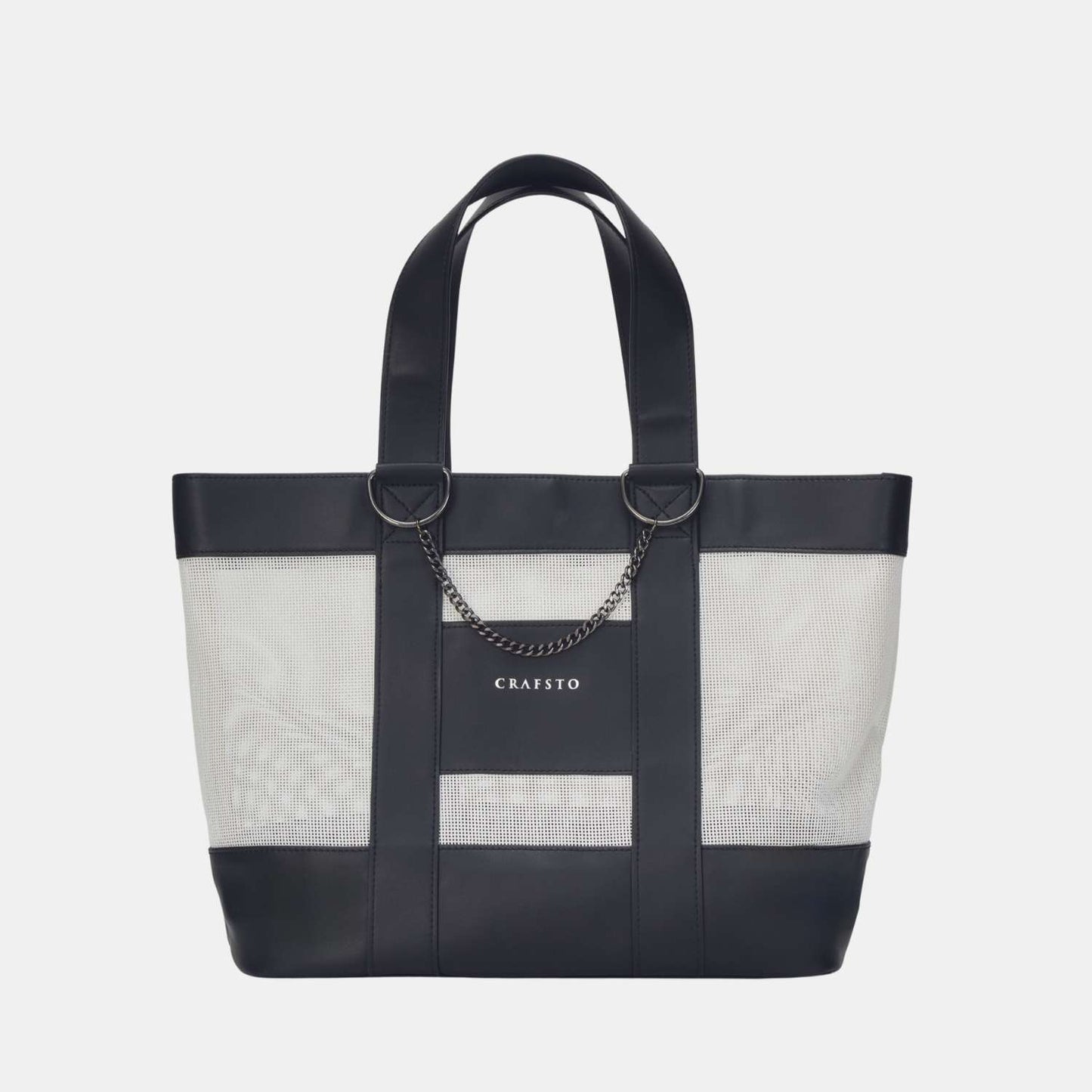 メッシュ×Desserto サボテンレザーリゾートバッグ