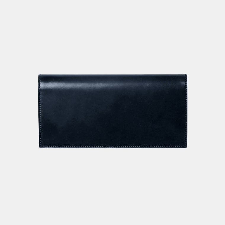 Shell Cordovan シェルコードバン 長財布 - Navy Blue ネイビーブルー