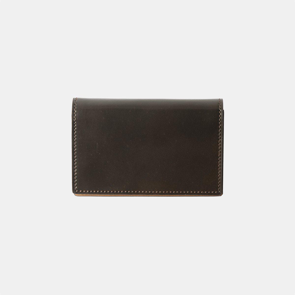 Shell Cordovan シェルコードバン 薄型名刺入れ -Dark Cognac ダークコニャック crafsto
