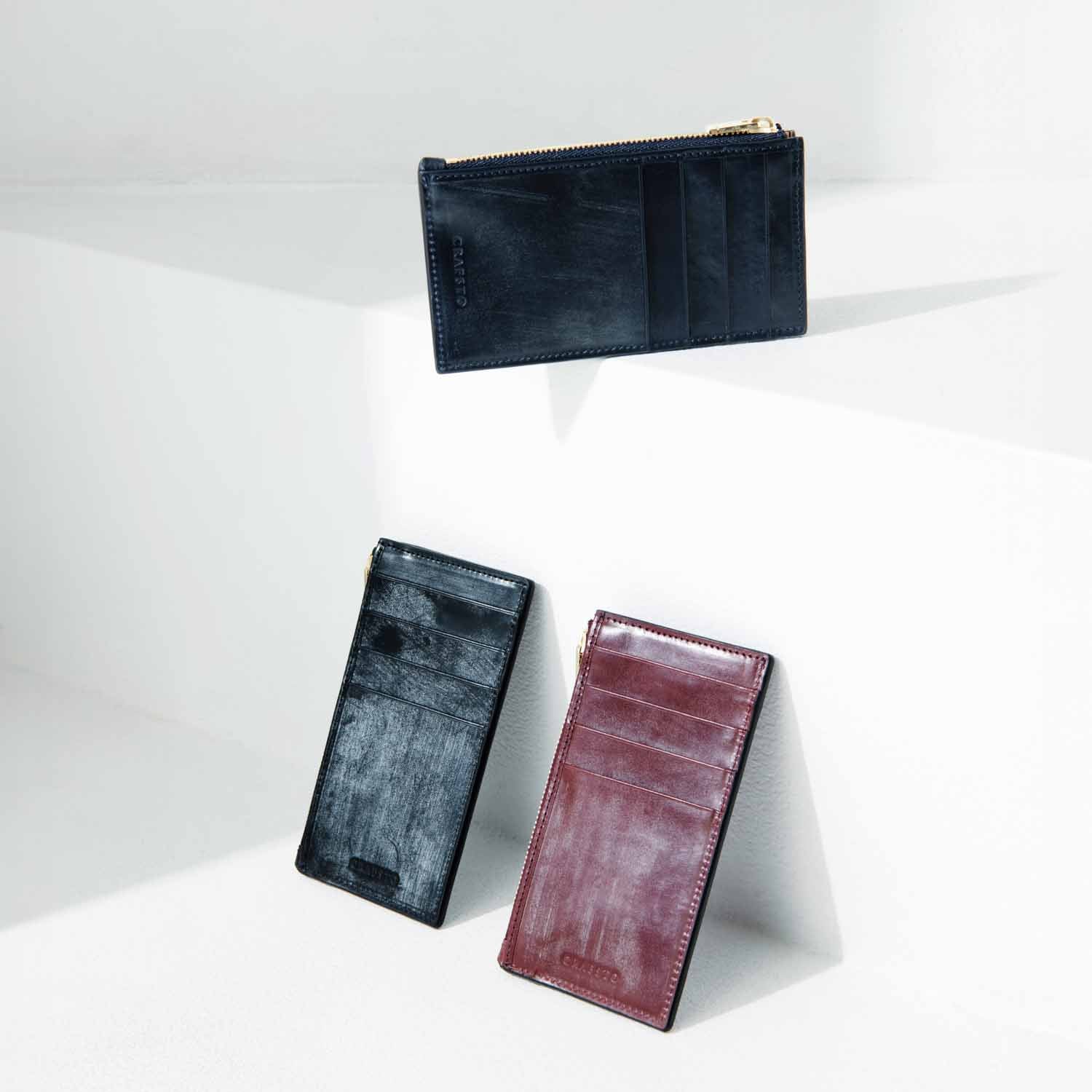  二つ折り財布 レザー 