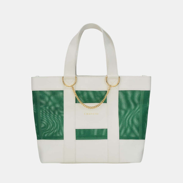トートバッグ Fallett Resort Big Cross Bag Ivory FA2201EC01IV Standard Sail Cloth Bag Medium｜Greed International Official