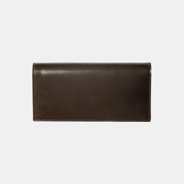Shell Cordovan シェルコードバン 長財布/長札入れ　Dark Cognac　ダークコニャック
